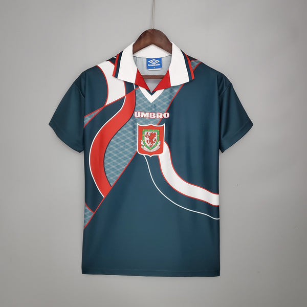 Camiseta Gales Visitante 1995 Retro frontal