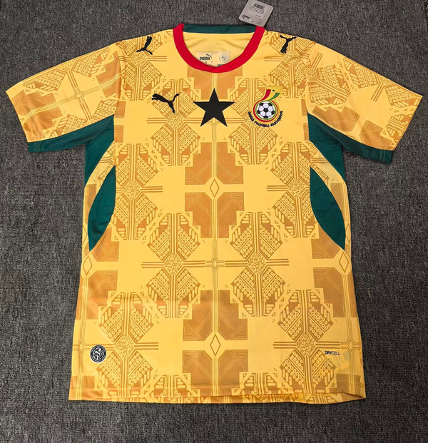 Camiseta Ghana Visitante Mundial 2026 frontal