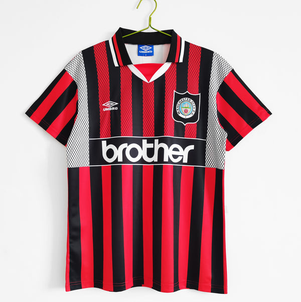 Camiseta Manchester City Visitante 94-96 Retro frontal