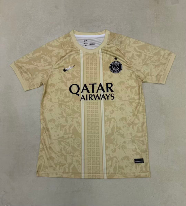 Camiseta PSG Edición Especial amarilla 26-27 frontal