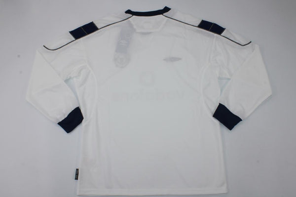 Camiseta Manchester United Tercera Equipacion Manga Larga 99-00 trasera