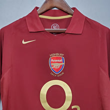 Camiseta Arsenal Local 05-06 complemento 1