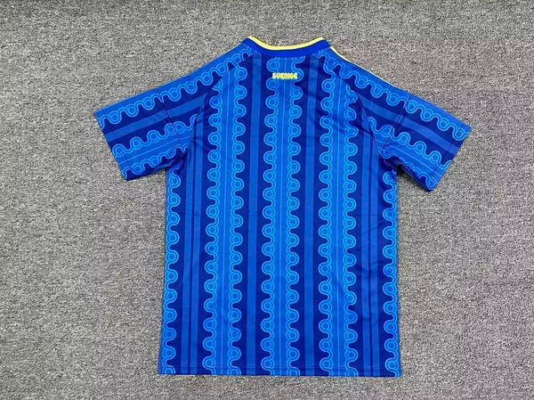 Camiseta Suecia Visitante Mundial 2026 trasera