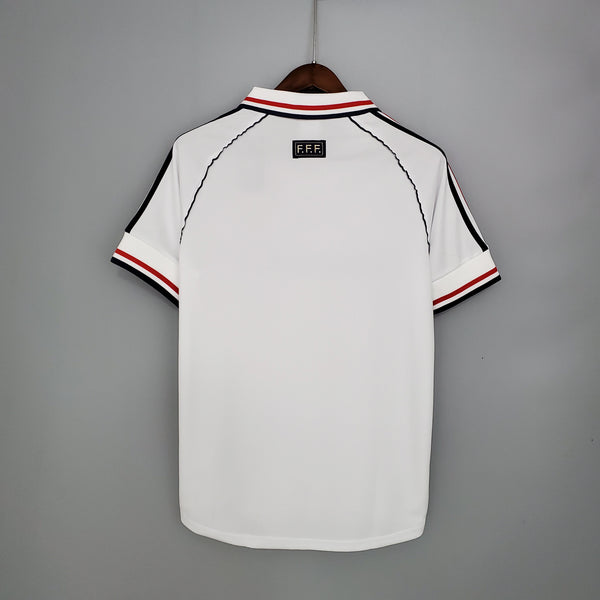 Camiseta Francia Visitante 1998 Retro trasera