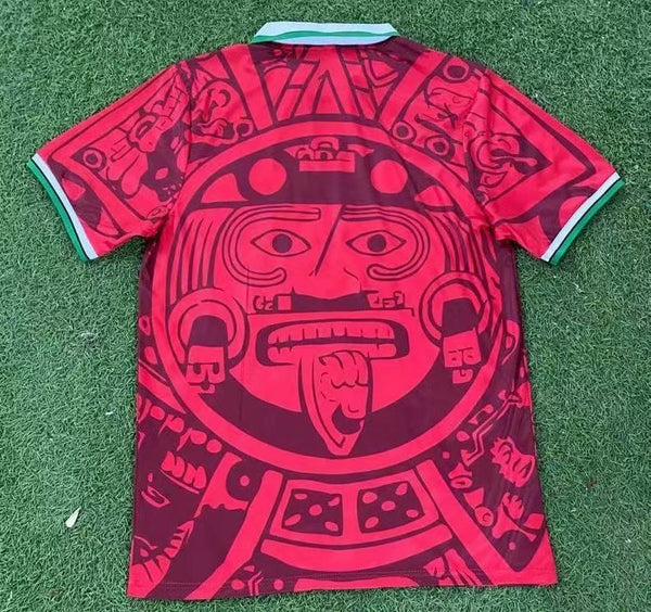 Camiseta Mexico Retro 1998 Rojo trasera