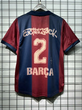 Camiseta FC Barcelona Local 00-01 Skeleton trasera