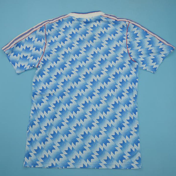 Camiseta Manchester United Visitante 90-92 Retro trasera
