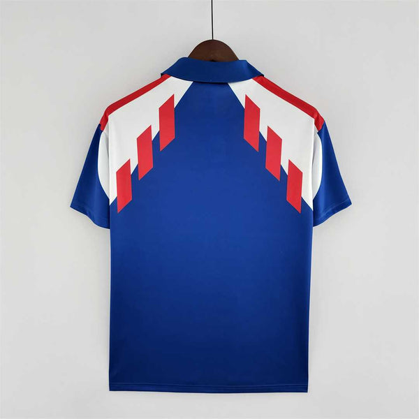 Camiseta Francia Local 88-90 Manga Larga trasera