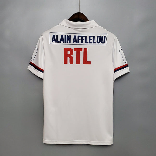 Camiseta PSG Local Blanca 90-91 Retro trasera