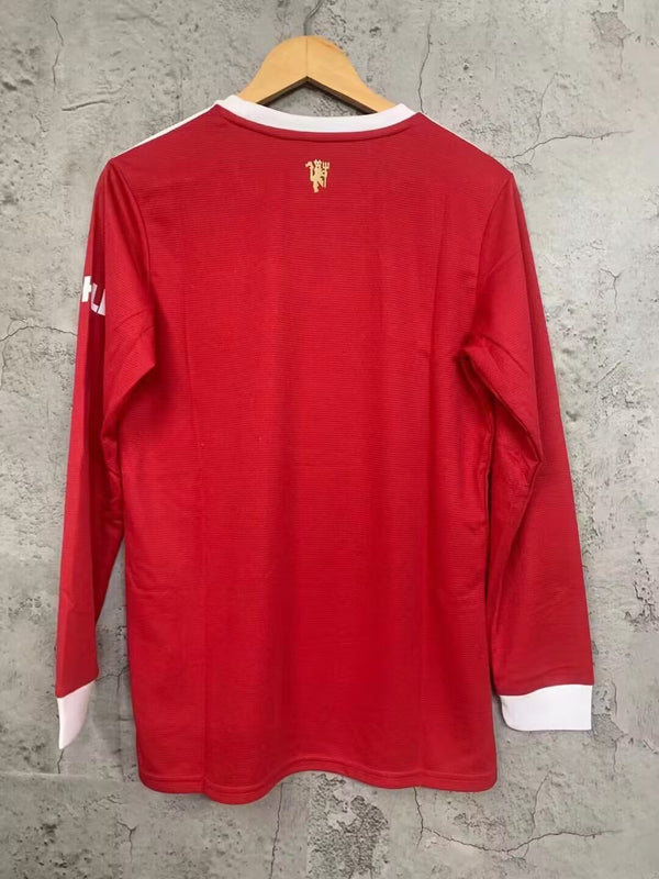 Camiseta Manchester United Local Manga Larga 21-22 trasera