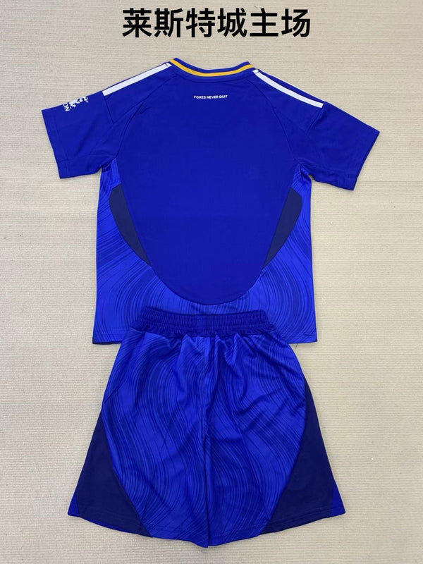 Leicester City Local Niños 24-25 Pantalones y Camisetas de Fútbol