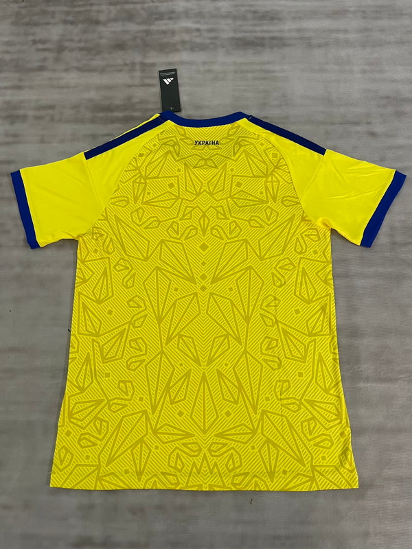Camiseta Ucrania Local Mundial 2026 trasera