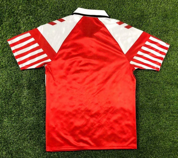 Camiseta Dinamarca Local 92-93 Retro trasera