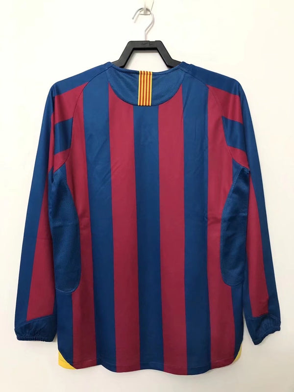 Camiseta FC Barcelona Local 05-06 Manga Larga trasera