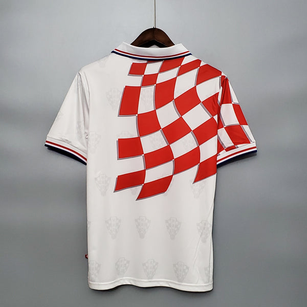 Camiseta Croacia Local 1998 Retro trasera