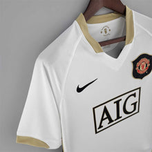 Camiseta Manchester United Visitante 07-08 Blanca complemento 1