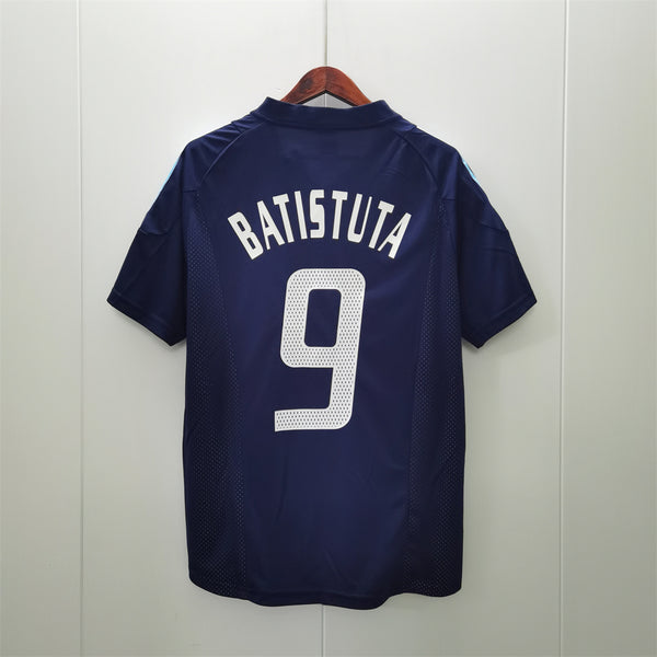 Camiseta Argentina Visitante 2002 Retro trasera