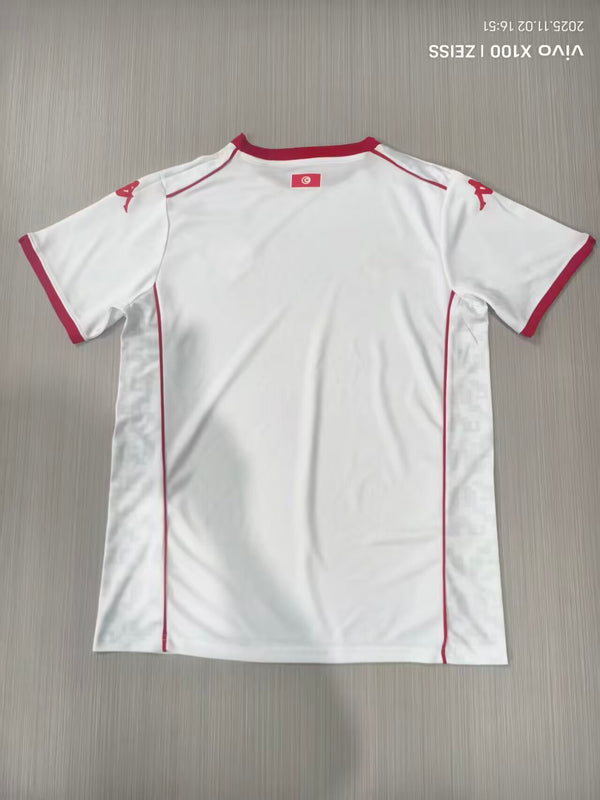 Camiseta Túnez Visitante Mundial 2026 trasera