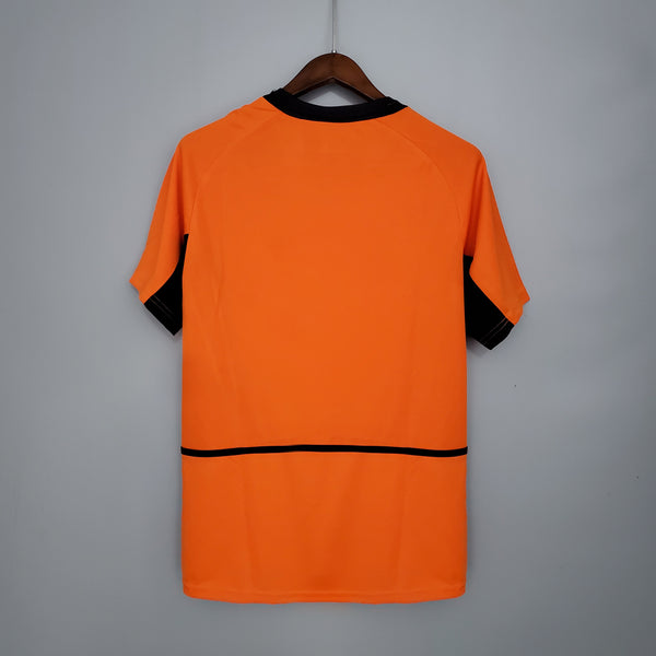 Camiseta Holanda Local 2002 Retro trasera