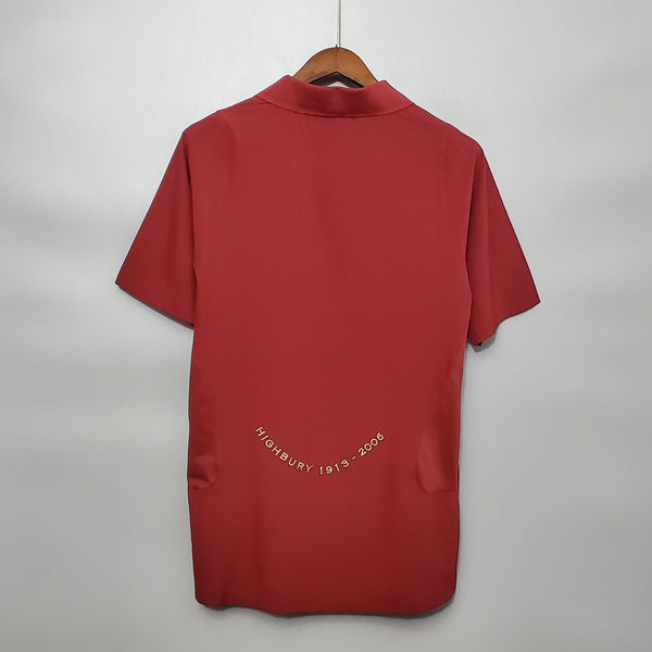 Camiseta Arsenal Local 05-06 trasera
