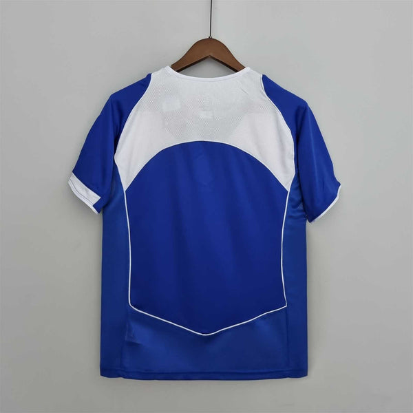 Camiseta Brasil Visitante 2004 Retro trasera