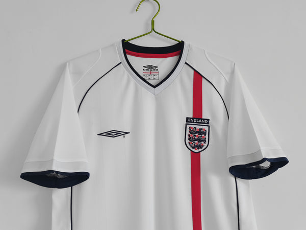 Camiseta Inglaterra Local 2002 Retro trasera